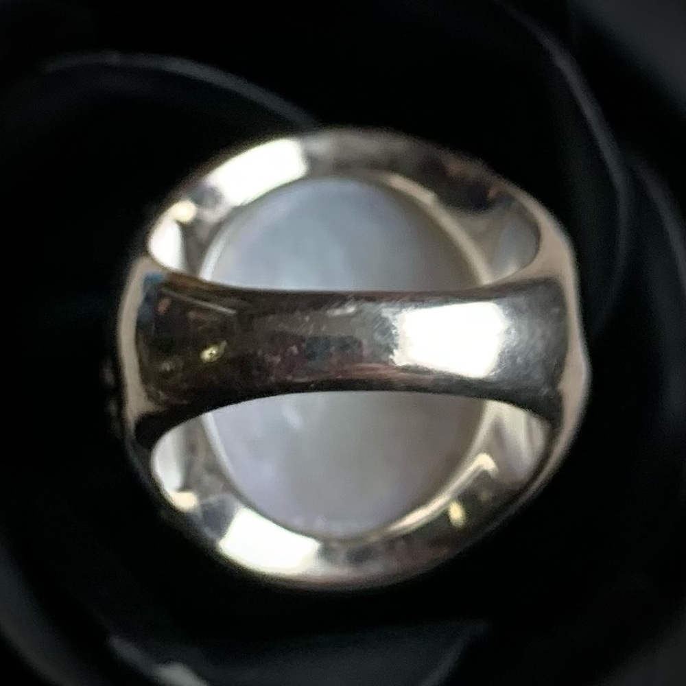 Glowing Amethyst Orb Sterling Silver ring - Picture 13 of 14